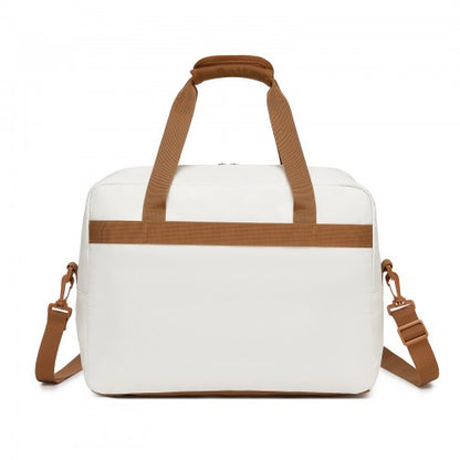 Kono TVK2569 40×30×20 cm beige and brown travel bag – detail view 4