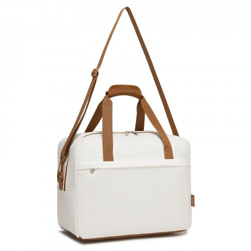 Kono TVK2569 40×30×20 cm beige and brown travel bag – detail view 10
