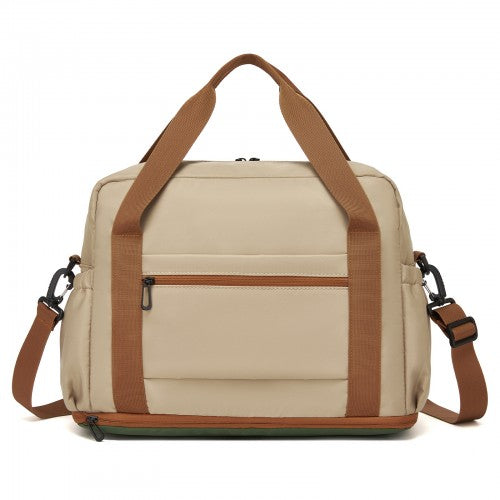 Kono TVK2613 40×30×20 cm khaki and green travel bag – detail view 4