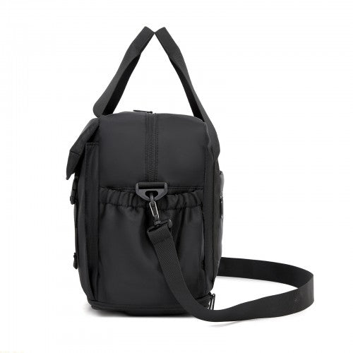 Kono TVK2613 40×30×20 cm black travel bag – rear view