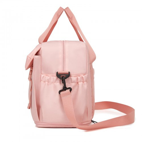 Kono TVK2613 40×30×20 cm pink travel bag – rear view