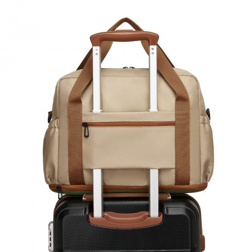 Kono TVK2613 40×30×20 cm khaki and green travel bag – detail view 12
