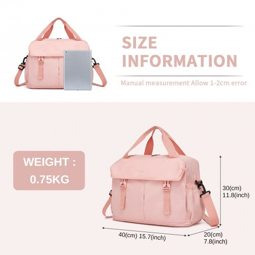 Kono TVK2613 40×30×20 cm pink travel bag – detail view 7