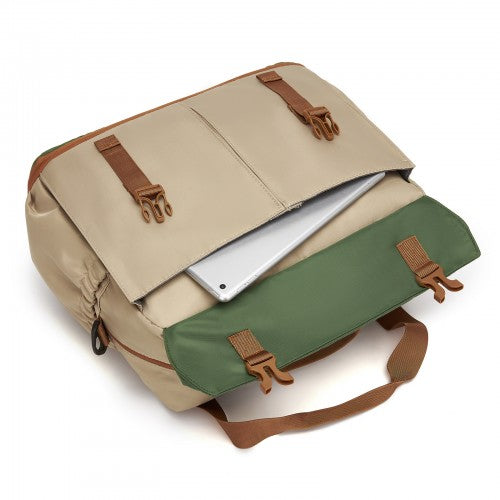 Kono TVK2613 40×30×20 cm khaki and green travel bag – detail view 11