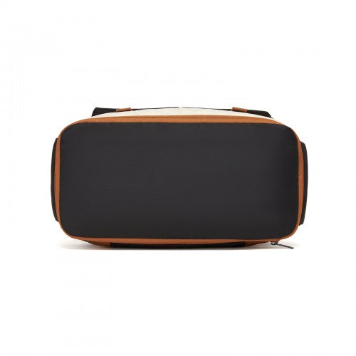 Kono TVK2613 40×30×20 cm black and beige travel bag – detail view 5