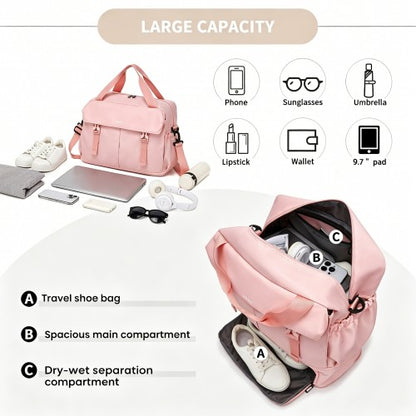 Kono TVK2613 40×30×20 cm pink travel bag – detail view 9
