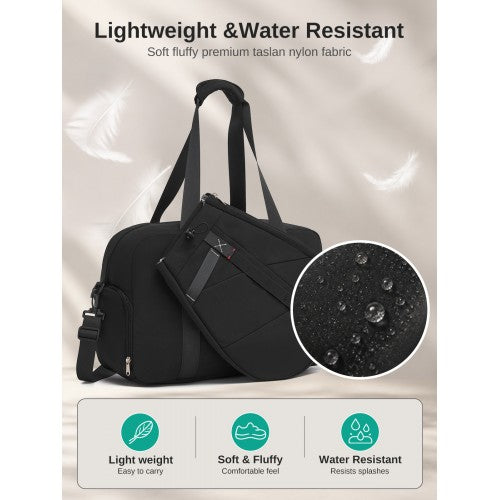 TVK2627 - Kono 25L Unisex Modular Tennis Travel Bag Set, Water Repellent Nylon Gym Bag with Detachable Racket Sleeve