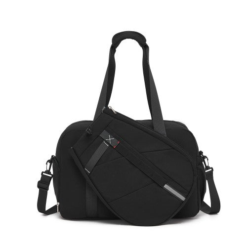 TVK2627 - Kono 25L Unisex Modular Tennis Travel Bag Set, Water Repellent Nylon Gym Bag with Detachable Racket Sleeve