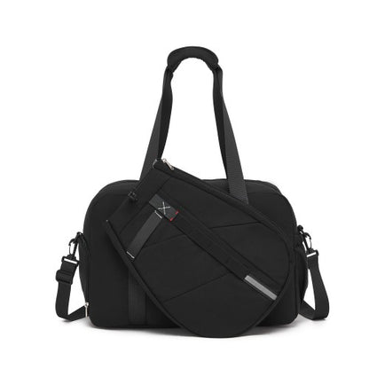 TVK2627 - Kono 25L Unisex Modular Tennis Travel Bag Set, Water Repellent Nylon Gym Bag with Detachable Racket Sleeve