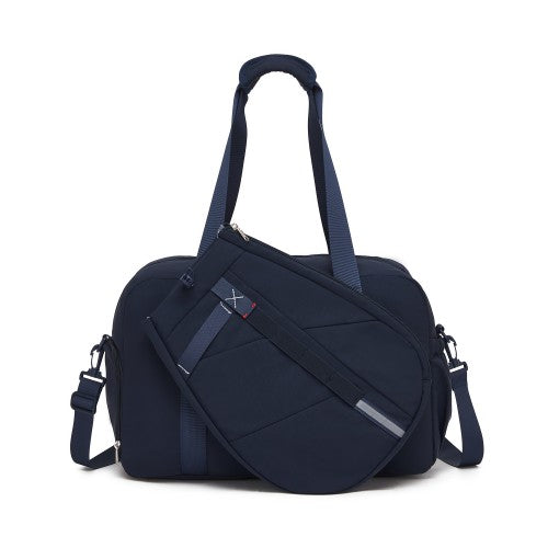 TVK2627 - Kono 25L Unisex Modular Tennis Travel Bag Set, Water Repellent Nylon Gym Bag with Detachable Racket Sleeve