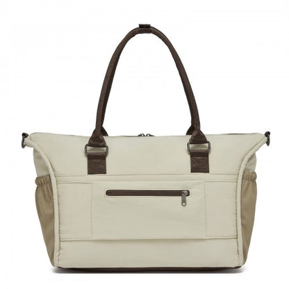 Miss Lulu TVM2520 khaki and beige travel bag – detail view 4