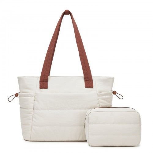 TVN2621 - 2-Piece Women's Tote Bag Set, Water Repellent Handbag with Laptop Compartment for Commute Travel And Outings