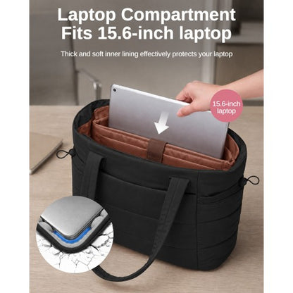 TVN2621 - 2-Piece Women's Tote Bag Set, Water Repellent Handbag with Laptop Compartment for Commute Travel And Outings