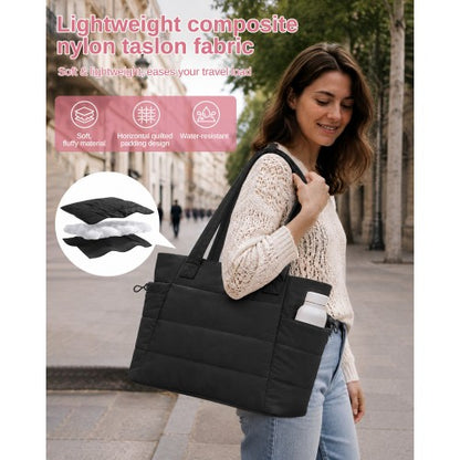 TVN2621 - 2-Piece Women's Tote Bag Set, Water Repellent Handbag with Laptop Compartment for Commute Travel And Outings