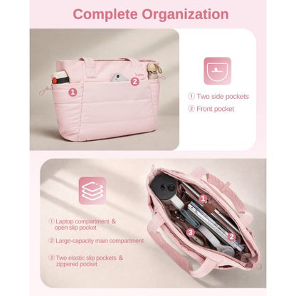 TVN2621 - 2-Piece Women's Tote Bag Set, Water Repellent Handbag with Laptop Compartment for Commute Travel And Outings