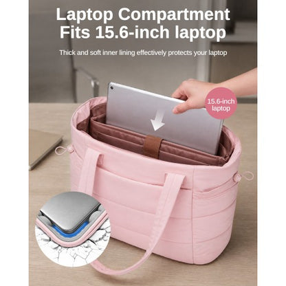 TVN2621 - 2-Piece Women's Tote Bag Set, Water Repellent Handbag with Laptop Compartment for Commute Travel And Outings