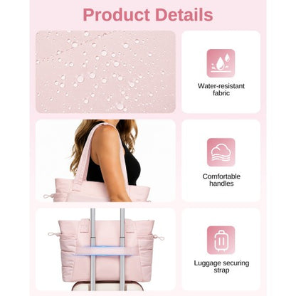 TVN2621 - 2-Piece Women's Tote Bag Set, Water Repellent Handbag with Laptop Compartment for Commute Travel And Outings