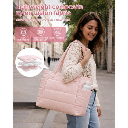 TVN2621 - 2-Piece Women's Tote Bag Set, Water Repellent Handbag with Laptop Compartment for Commute Travel And Outings