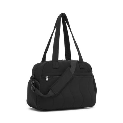 TVN2622 - 24L Lightweight Quilted Women’s Travel Bag Set with Shoe Compartment for Gym Maternity Commute