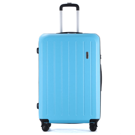 Tabby Deluxe 20-inch sky blue and blue suitcase – lock detail