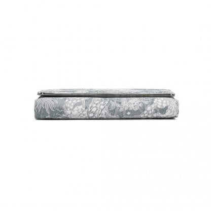WTM2448 - Miss Lulu Elegant Women's Long Purse with Detachable Wrist Strap And Multi-Card Organizer - Grey