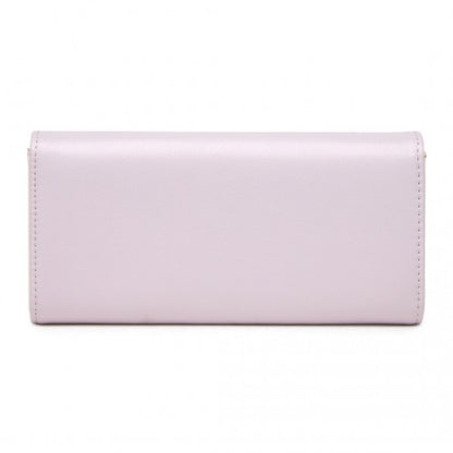 WTM2454 - Miss Lulu Sleek and Elegant Long Wallet for Women– A Timeless Accessory - Purple