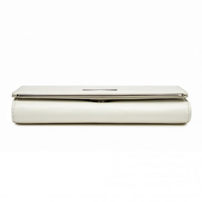 WTM2454 - Miss Lulu Sleek and Elegant Long Wallet for Women– A Timeless Accessory - White