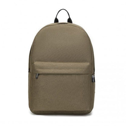 E1930 - Kono Durable Polyester Everyday Backpack With Sleek Design - Brown - Easy Luggage