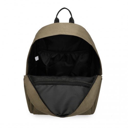 E1930 - Kono Durable Polyester Everyday Backpack With Sleek Design - Brown - Easy Luggage