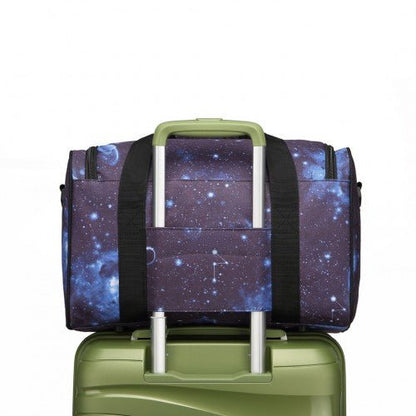 E2016S - Kono Structured Travel Duffle Bag - Galaxy Blue - Easy Luggage