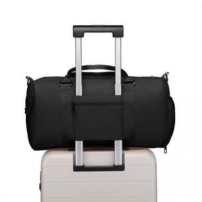 EA2213 - Kono Multi Waterproof Gym bag Carry On Weekend Bag - Black - Easy Luggage