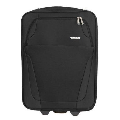 Eagle 2 Wheel Lightweight Expandable Suitcase - Travel Luggage Cabin Trolley Bag | Easy Luggage Black - Easy Luggage