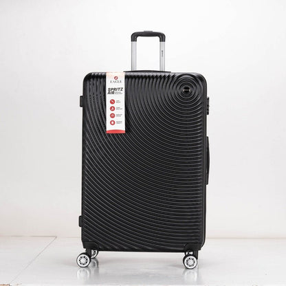 Eagle Air Spritz Lightweight ABS Hard Shell 4 Wheels Black - Easy Luggage