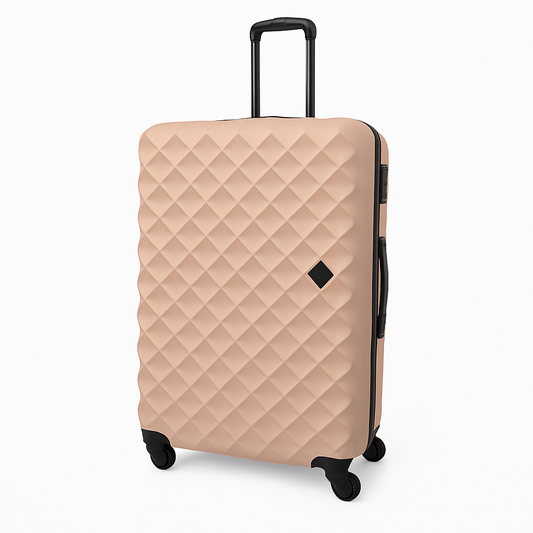 Eagle Hard-Shell ABS Luggage with 4 Wheels: Lightweight Cabin Bags Available in 20", 26", 28", 30" and 32 Pink