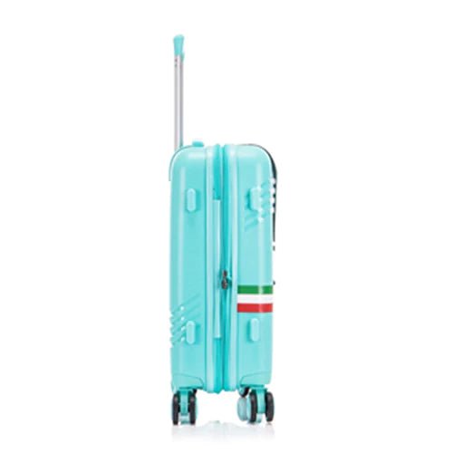 Eagle Hard Shell PP Suitcase Expandable Trolley Travel Case TSA Hand Cabin Teal - Easy Luggage