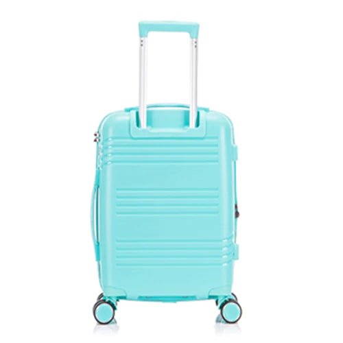 Eagle Hard Shell PP Suitcase Expandable Trolley Travel Case TSA Hand Cabin Teal - Easy Luggage
