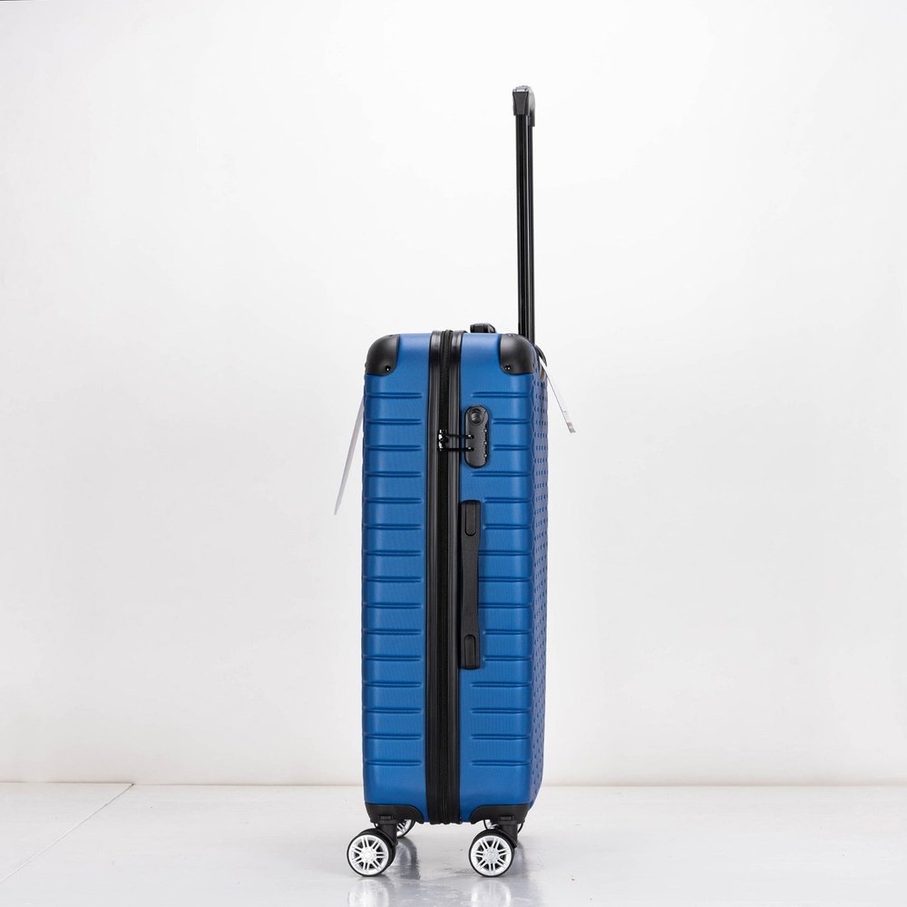 EAGLE Hexagon ABS Hard Shell 4 Wheels Blue - Easy Luggage