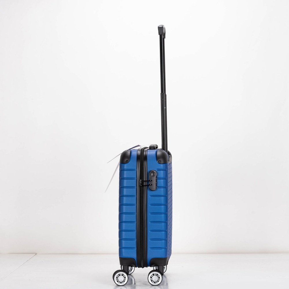 EAGLE Hexagon ABS Hard Shell 4 Wheels Blue - Easy Luggage