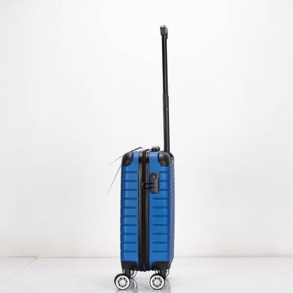 EAGLE Hexagon ABS Hard Shell 4 Wheels Blue - Easy Luggage