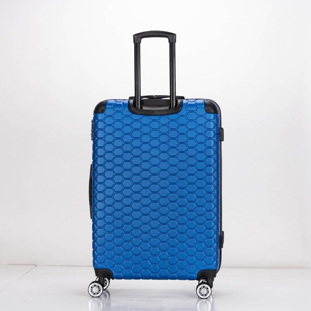 EAGLE Hexagon ABS Hard Shell 4 Wheels Blue - Easy Luggage