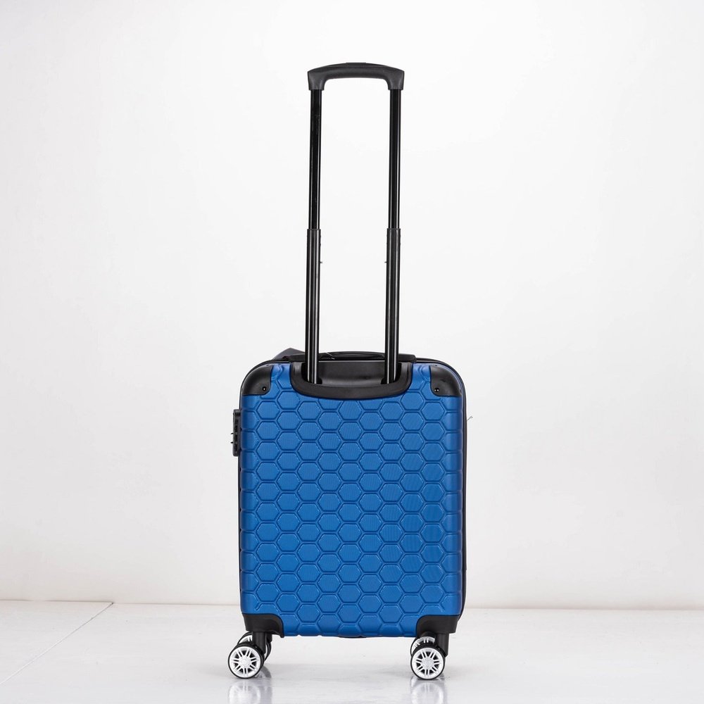 EAGLE Hexagon ABS Hard Shell 4 Wheels Blue - Easy Luggage