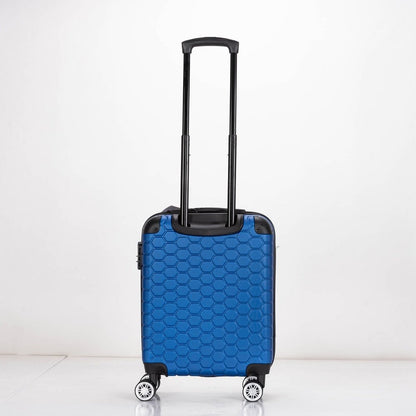 EAGLE Hexagon ABS Hard Shell 4 Wheels Blue - Easy Luggage
