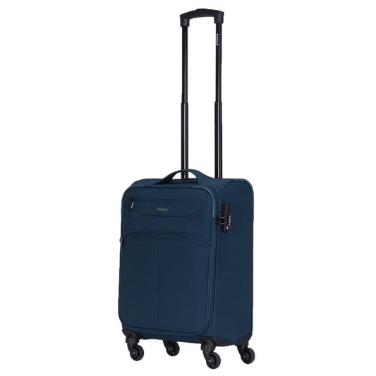 Eagle Super Lightweight 4 Wheels Spinner Soft Shell Expandable Luggage Navy - Easy Luggage