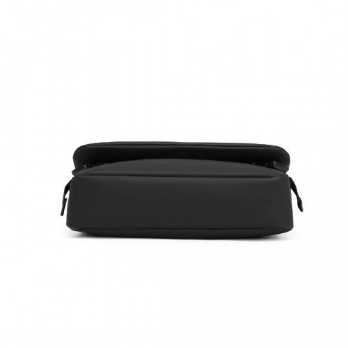 EB2340 - KONO Modern PVC Coated Water - Resistant Crossbody With Versatile Carrying Options - Black - Easy Luggage