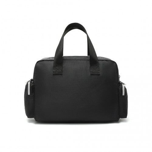 EB2351 - Kono Sleek Multi - Pocket Water - Resistant Crossbody Tote Bag - Black - Easy Luggage