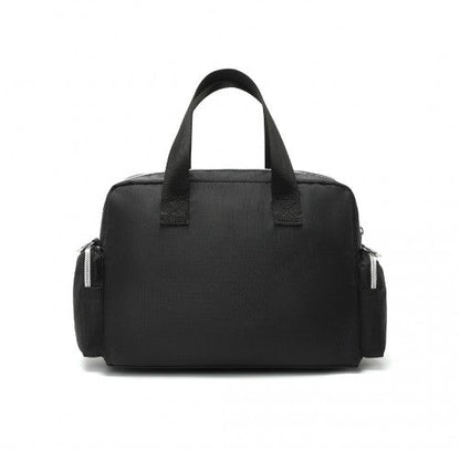 EB2351 - Kono Sleek Multi - Pocket Water - Resistant Crossbody Tote Bag - Black - Easy Luggage