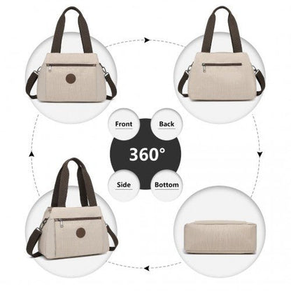 EH2239 - Kono Waterproof Multi - Functional Handbag Cross Body Bag - Khaki - Easy Luggage