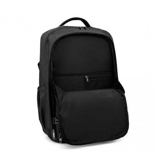 EM2207 - Kono Multifunctional Portable Travel Backpack Cabin Luggage Bag - Black - Easy Luggage