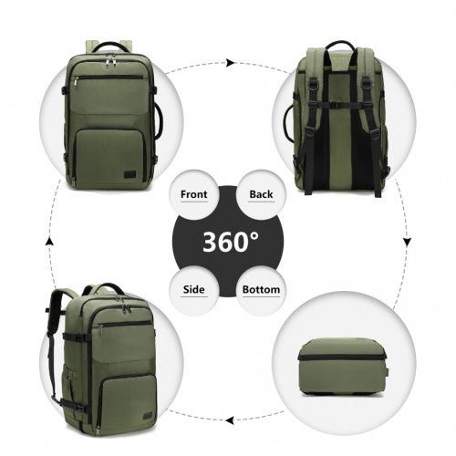 EM2207 - Kono Multifunctional Portable Travel Backpack Cabin Luggage Bag - Green - Easy Luggage