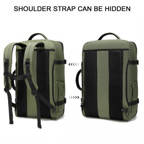 EM2207 - Kono Multifunctional Portable Travel Backpack Cabin Luggage Bag - Green - Easy Luggage